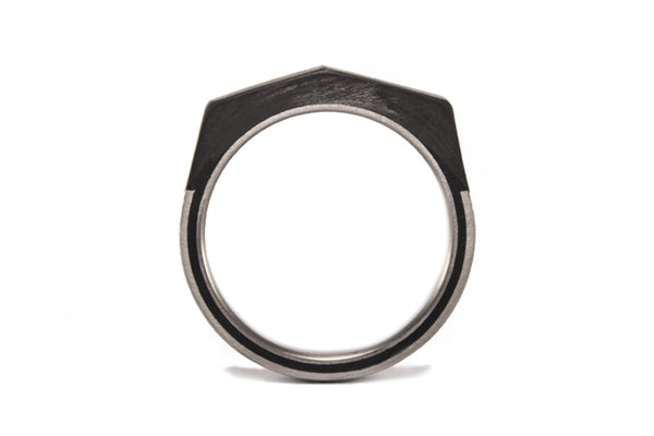 Titanium and carbon fiber ring (00320_4N)
