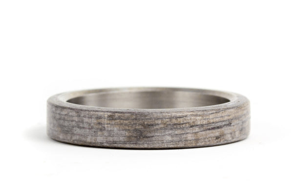 Titanium and bentwood ring (00500_4N)