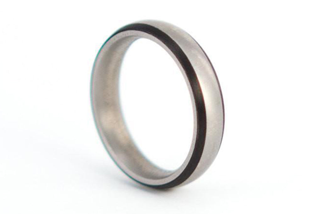 Titanium and carbon fiber ring (00302_4N)