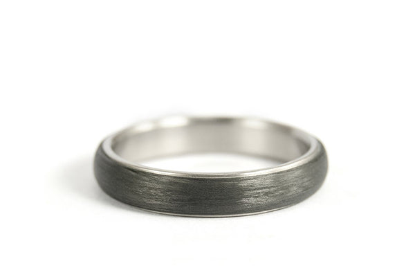 Titanium and carbon fiber wedding bands (00305_4N4N)