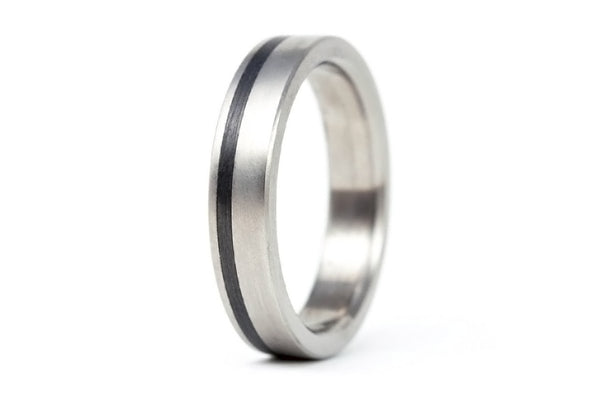 Titanium and carbon fiber ring (00313_4N)