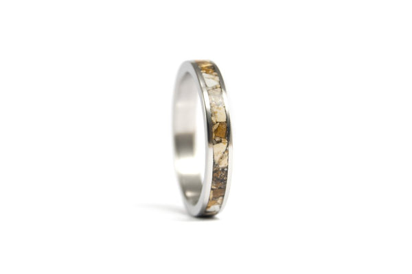 Titanium and jasper ring (03223_3N)