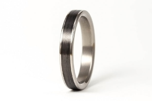 Titanium and carbon fiber ring (00333_4N)