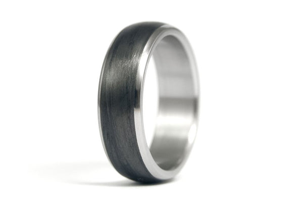 Titanium and carbon fiber ring (00344_7N)
