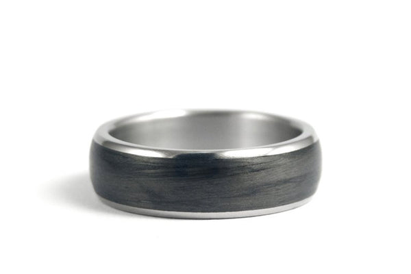 Titanium and carbon fiber ring (00344_7N)