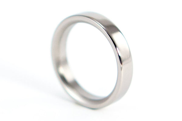 Polished titanium ring (00004_4N)