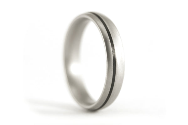 Titanium and carbon fiber wedding bands (00301_4N7N)