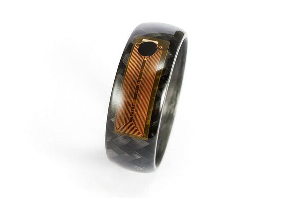 NFC Smart Ring with Carbon fiber (04901_8N)