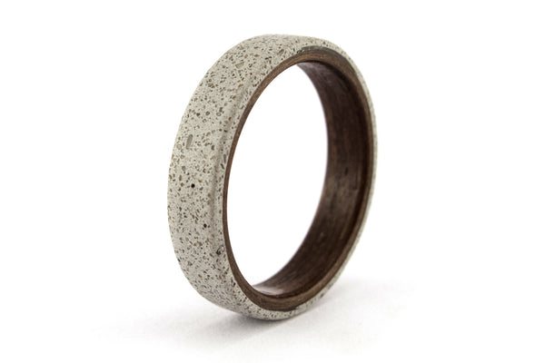 Concrete and bentwood ring (00907_4N)