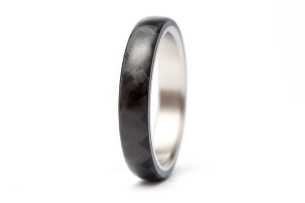 Titanium and carbon fiber wedding bands (00311_4N7N)