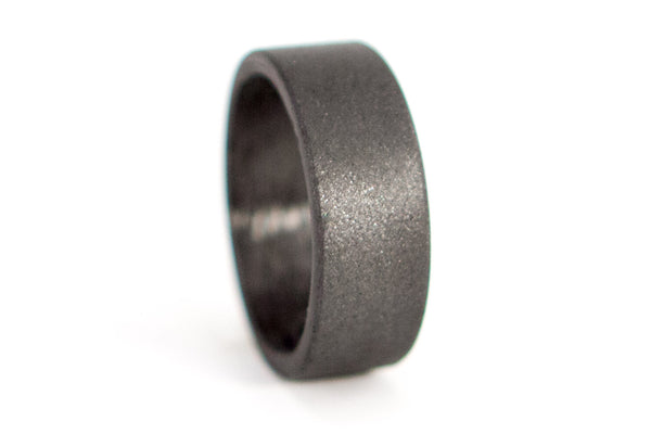 Graphite and carbon fiber inside wedding bands with Swarovski (01100_4S7N)